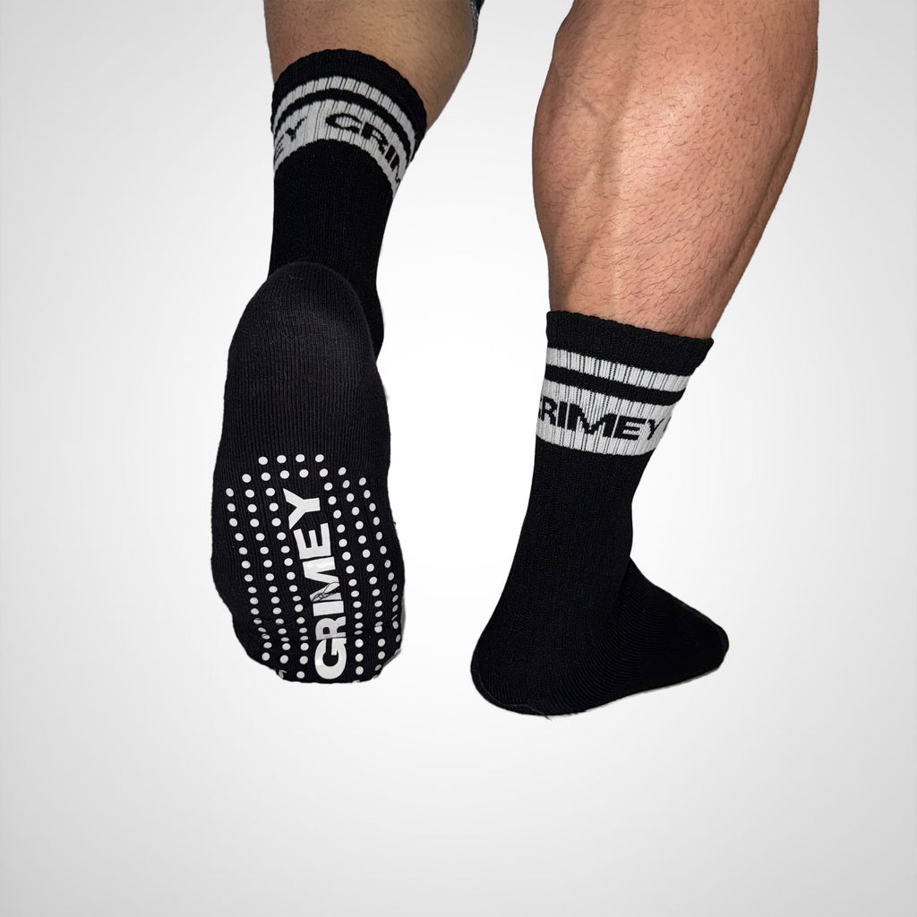 Black Grip Socks