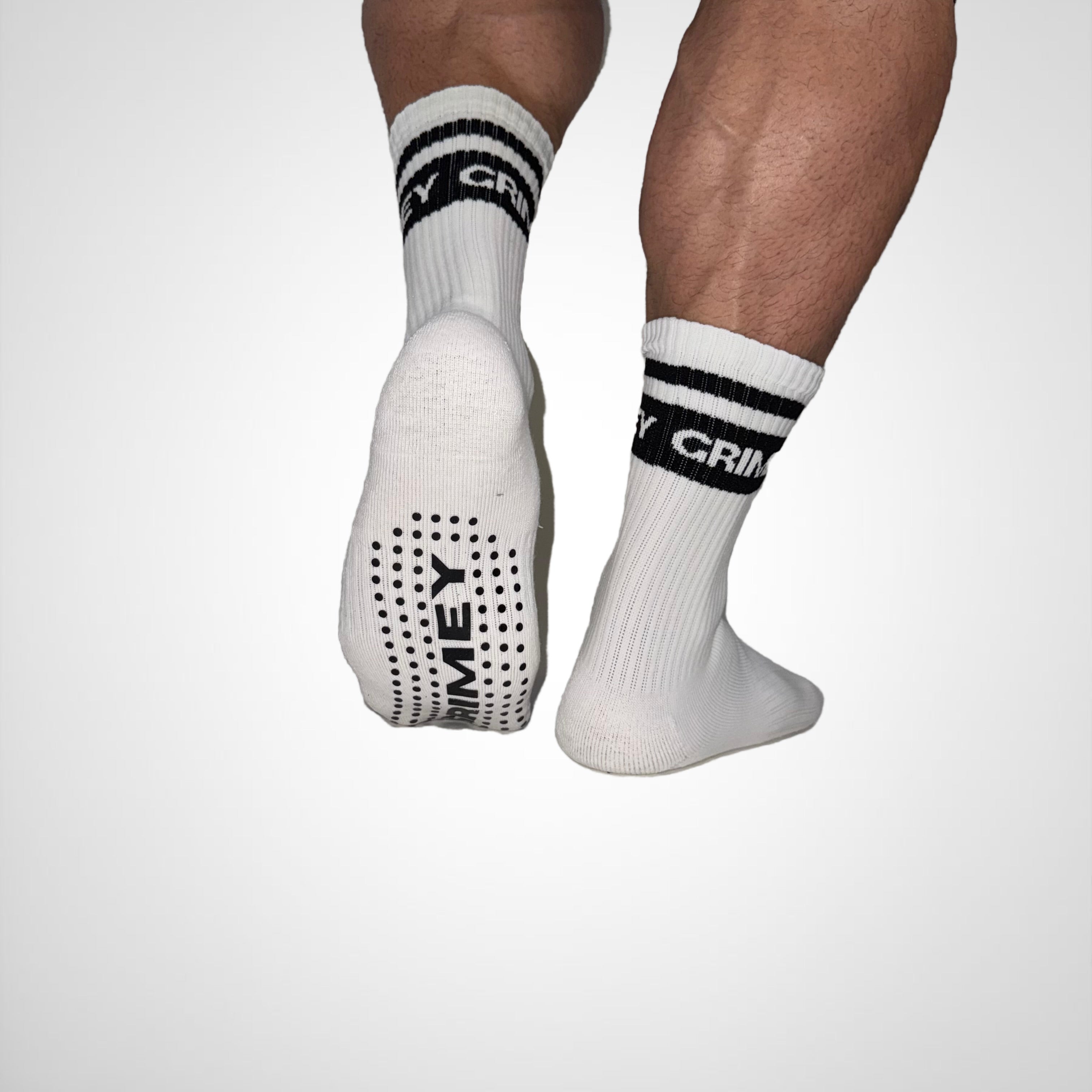 White Grip Socks